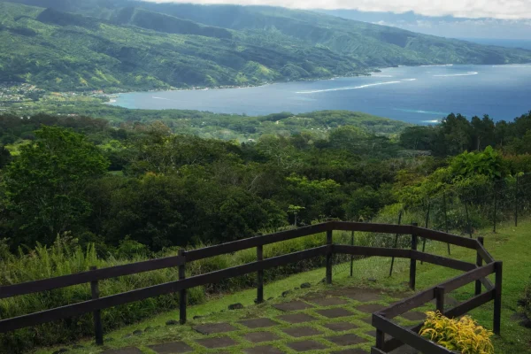 View from the Belvedere of Taravao portrait - Tahiti Tourisme © Kristiyan Markov