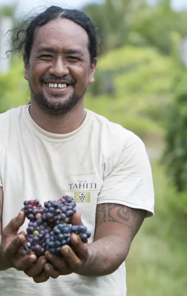 Rangiroa wine is produced from vines grown directly on the island © Grégoire Le Bacon