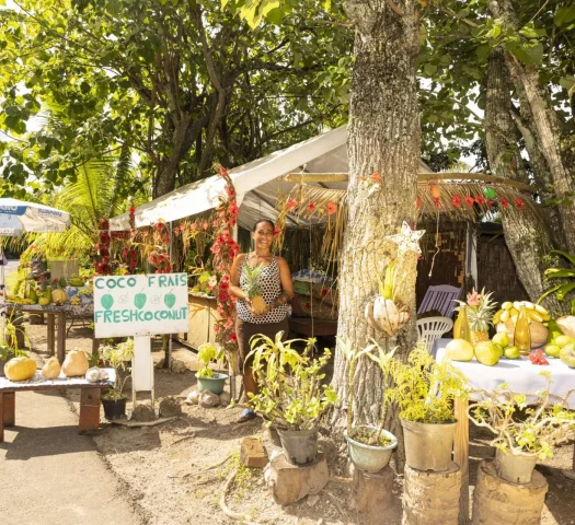 Fruit sales in Moorea © Grégoire Le Bacon