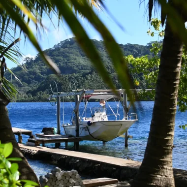 Boat in Taha'a © Tahiti Tourisme