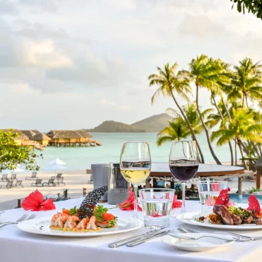 Gourmet restaurant in Bora Bora ©Stéphane Mailion Photography