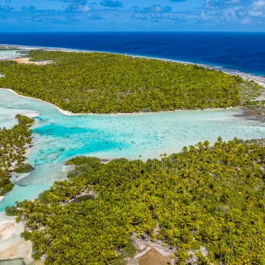 Aerial view of Fakarava © Michael Runkel